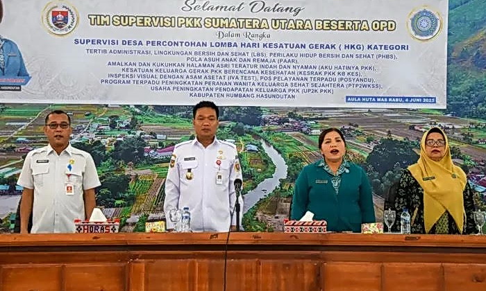 TP PKK Sumatera Utara melaksanakan kegiatan Supervisi PKK dalam rangka Hari Kesatuan Gerak (HKG) PKK Provsu Tahun 2025 di Kabupaten Humbang Hasundutan