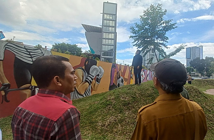 fasilitas olahraga dan infrastruktur umum di Kebun Bunga/Urban Community Park Kebun Bunga Jalan Candi Borobudur Medan Petisah jadi sorotan.