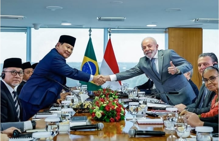 presiden prabowo dan presiden lula