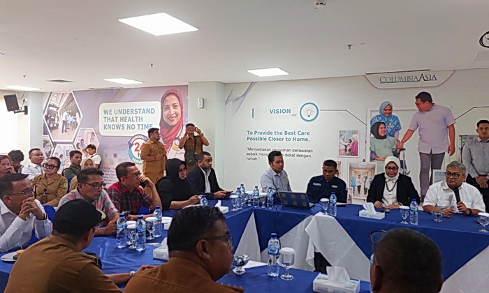 Komisi IV DPRD Medan menyuarakan aspirasi masyarakat agar RS Columbia Asia Aksara Jalan Letda Sujono, Medan Tembung, dapat melayani pasien peserta Program Universal Health Coverage Jaminan Kesehatan Medan Berkah (UHC JKMB).