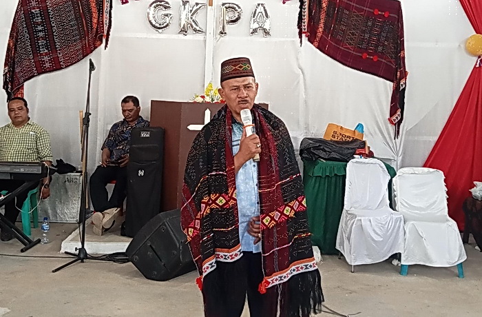 Anggota DPR RI Kombes Pol (Purn) Dr Maruli Siahaan SH MH menghadiri Pesta Penggalangan Dana dan Syukuran Ulang Tahun ke-3 GKPA Persiapan Anugerah Tanjung Anom.