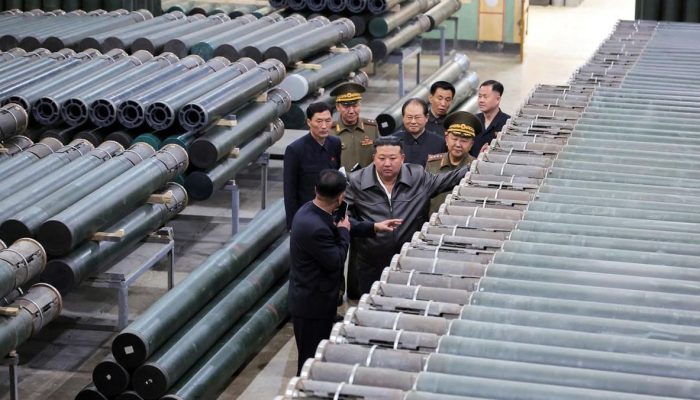 kim jong un sidak pabrik rudal