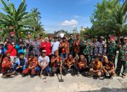 Semangat Gotong Royong Warnai Peringatan HUT ke-80 TNI di Desa Pekan Tanjung Beringin