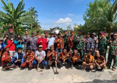 Semangat Gotong Royong Warnai Peringatan HUT ke-80 TNI di Desa Pekan Tanjung Beringin