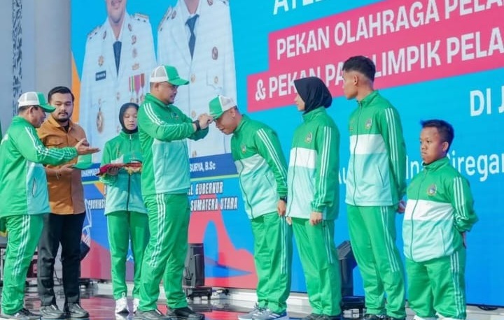 bobby nasution lepas atlet popnas dan pepaspenas sumut