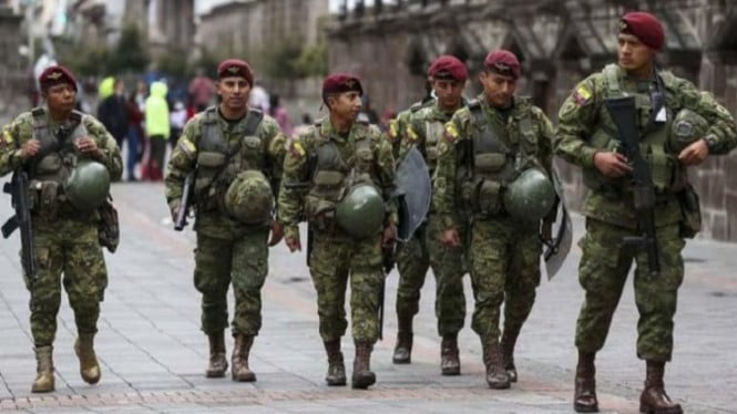 pemerintah ekuador kerahkan 300 tentara