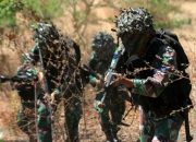 prajurit tni ad latihan di natuna