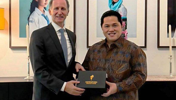 menpora erick thohir jajaki kerjasama dengan belanda