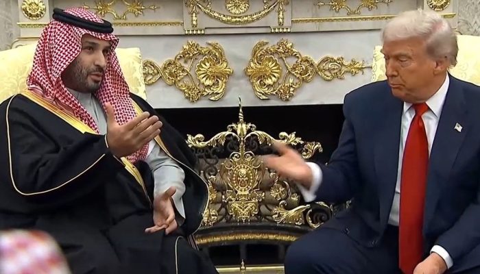 putra mahkota arab saudi bertemu trump