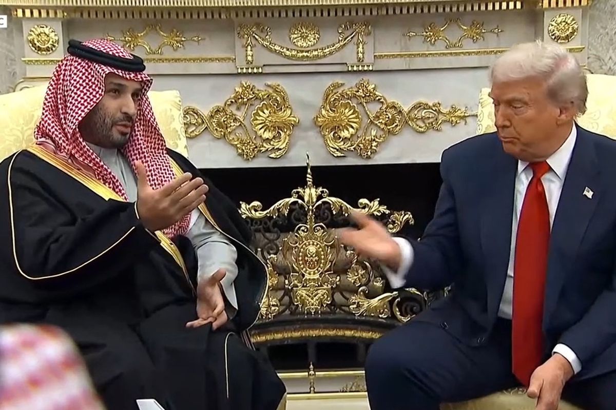 putra mahkota arab saudi bertemu trump