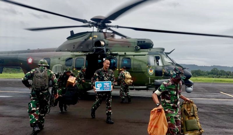 seskab sebut 11 helikopter disiapkan