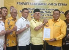 Diwakili Sekretaris Golkar Labura, Hendriyanto Sitorus Daftar Calon Ketua Golkar Sumut