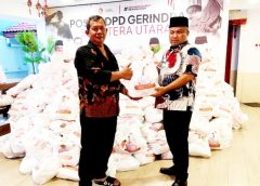 HUT ke-18, Gerindra Sumut Bagikan 10.000 Sembako untuk Warga