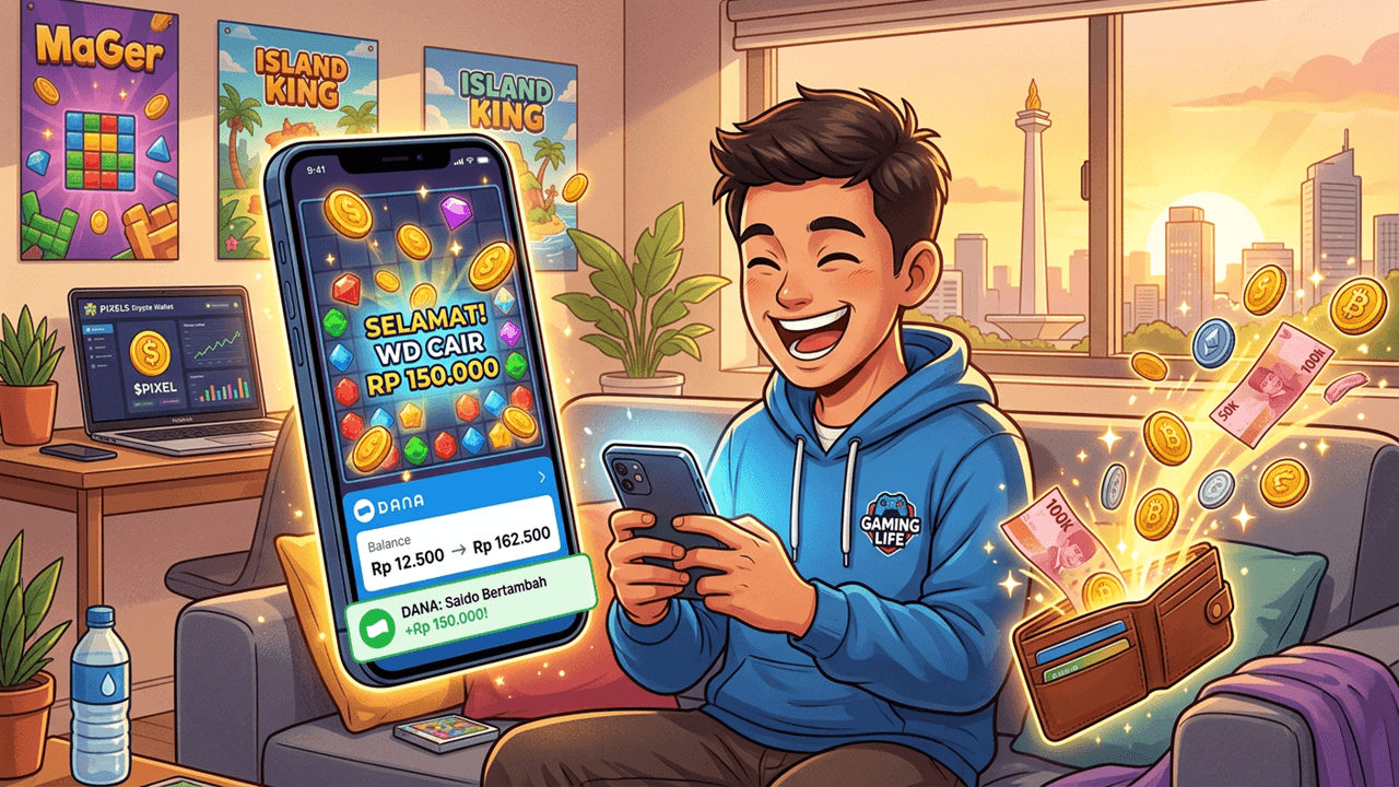 12 Game Penghasil Uang 2026 yang Terbukti Cair ke DANA, Cuan Rp100 Ribu Sehari Tanpa Modal!