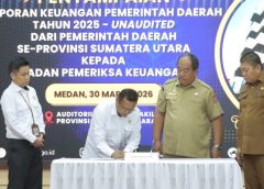 Bupati Asahan Serahkan LKPD 2025 ke BPK Sumut