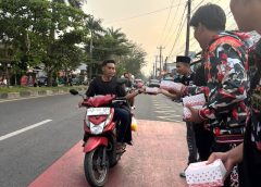 Berkah Bulan Ramadhan, Sapma Laskar Merah Putih Sumut Berbagi Takjil