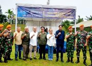 Silaturahmi dan Halal Bihalal, Batalyon Para Komando 463 Pasgat Pererat Sinergi dengan Media Sumut