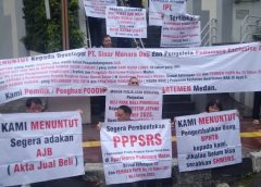 Penghuni Apartemen City Deli Medan Demo Pengembang, Tuntut Sertifikat, Minta Kejati dan KPK Turun Tangan
