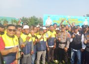 Dedi Suteja, Kepala Lingkungan 17 Mabar Hadiri Apel Akbar Sabuk Kamtibmas Polda Sumut