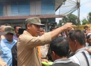 Pastikan Penanganan Darurat Terlaksana Baik, ‎Bupati Taput Tinjau Lokasi Bencana Banjir di Simangumban