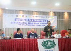 Bupati Taput Pimpin Verifikasi dan Pengundian 70 Huntap ‘Kampung Parsaoran Nauli’ Adiankoting