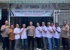Silaturahmi, Kapolres Kunjungi Kantor SMSI Madina