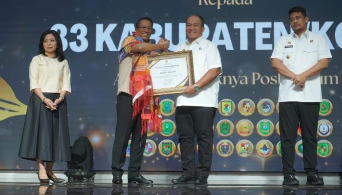 Kementerian Hukum RI menggelar penguatan akses bantuan hukum dalam rangka meningkatkan akses keadilan bagi masyarakat melalui penguatan Pos Bantuan Hukum (Posbankum) Desa dan Kelurahan se Sumut di Kantor Gubsu, Rabu (10/6)