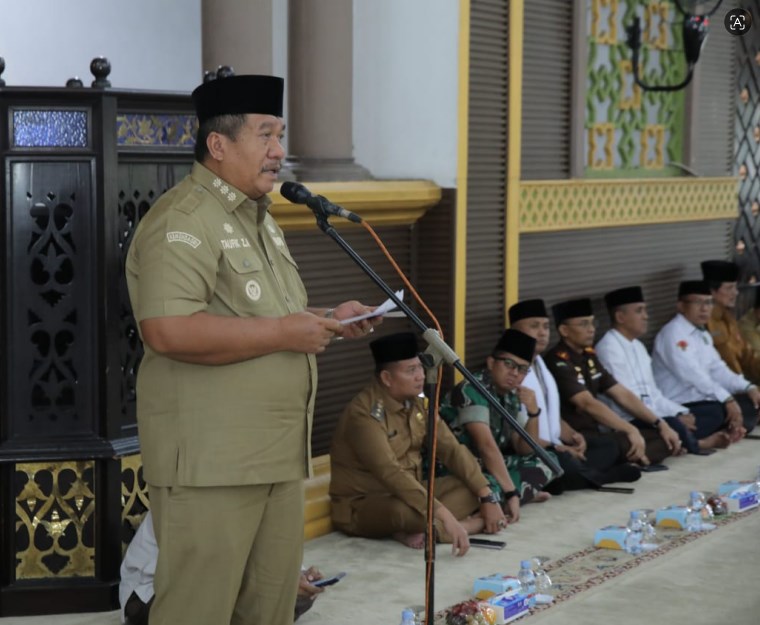 Pemkab Asahan peringati tahun baru Islam 1448 H di Masjid Agung H Ahmad Bakrie Kisaran, Senin (29/6).