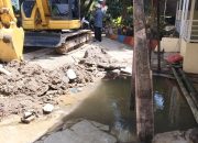 Perbaikan JDU Perumda Tirtanadi di Jalan Purwo Delitua, Berdampak di Beberapa Wilayah.