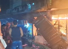 Tiga Unit Rumah Kontrakan Permanen Ludes Terbakar di Tebingtinggi, Api Diduga Akibat Korsleting