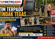 Sesuai Arahan Gubernur Bobby Nasution, Tim Terpadu Tindak Tegas Pertambangan Emas Tanpa Izin di Kotanopan 