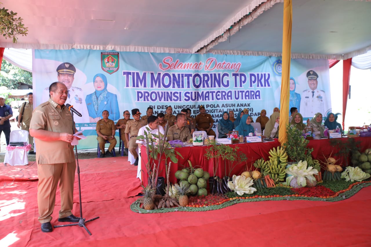 PKK Sumut melakukan monitoring ke 5 Kecamatan di Asahan dalam rangka peringatan Hari Kesatuan Gerak (HKG) PKK tahun 2026, Selasa (30/6).