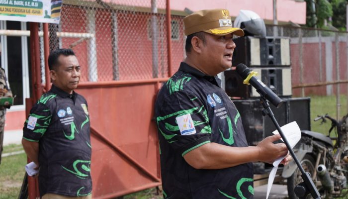 Wakil Bupati Asahan buka GSI tingkat Sekolah Menengah Pertama (SMP) se Asahan di Stadion Mutiara Kisaran, Senin (20/7). 