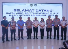 Perkuat Sinergi Pengawasan Kru Kapal WNA, Kapolres Pelabuhan Kunjungi Kanim Belawan