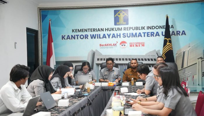 Kanwil Kemenkum Sumut menggelar FGD.