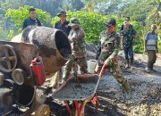 Kondisi Medan Naik Turun, tak Surutkan Semangat Satgas TMMD Reguler ke-129 Kodim 0708 Purworejo