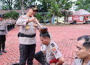 53 Personel Polres Langkat Naik Pangkat