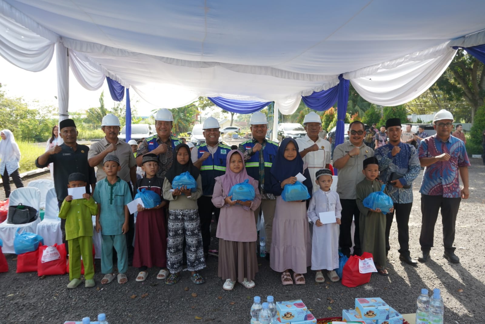 Bupati dan Wakil Bupati Asahan hadiri doa bersama renovasi Kantor Imigrasi yang sebelumnya Kantor Dinas Perhubungan Asahan, Jumat.