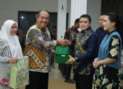 Pemkab Asahan sambut Kapolres Asahan AKBP Adi Dharma Pramudhita di Rumdis, Sabtu (15/8) malam. 