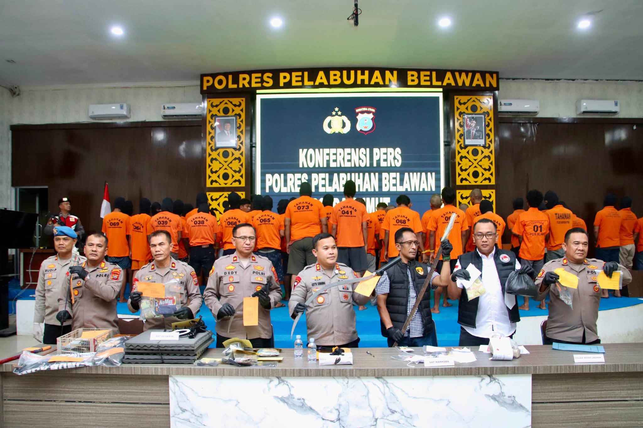 Polres Pelabuhan Belawan.