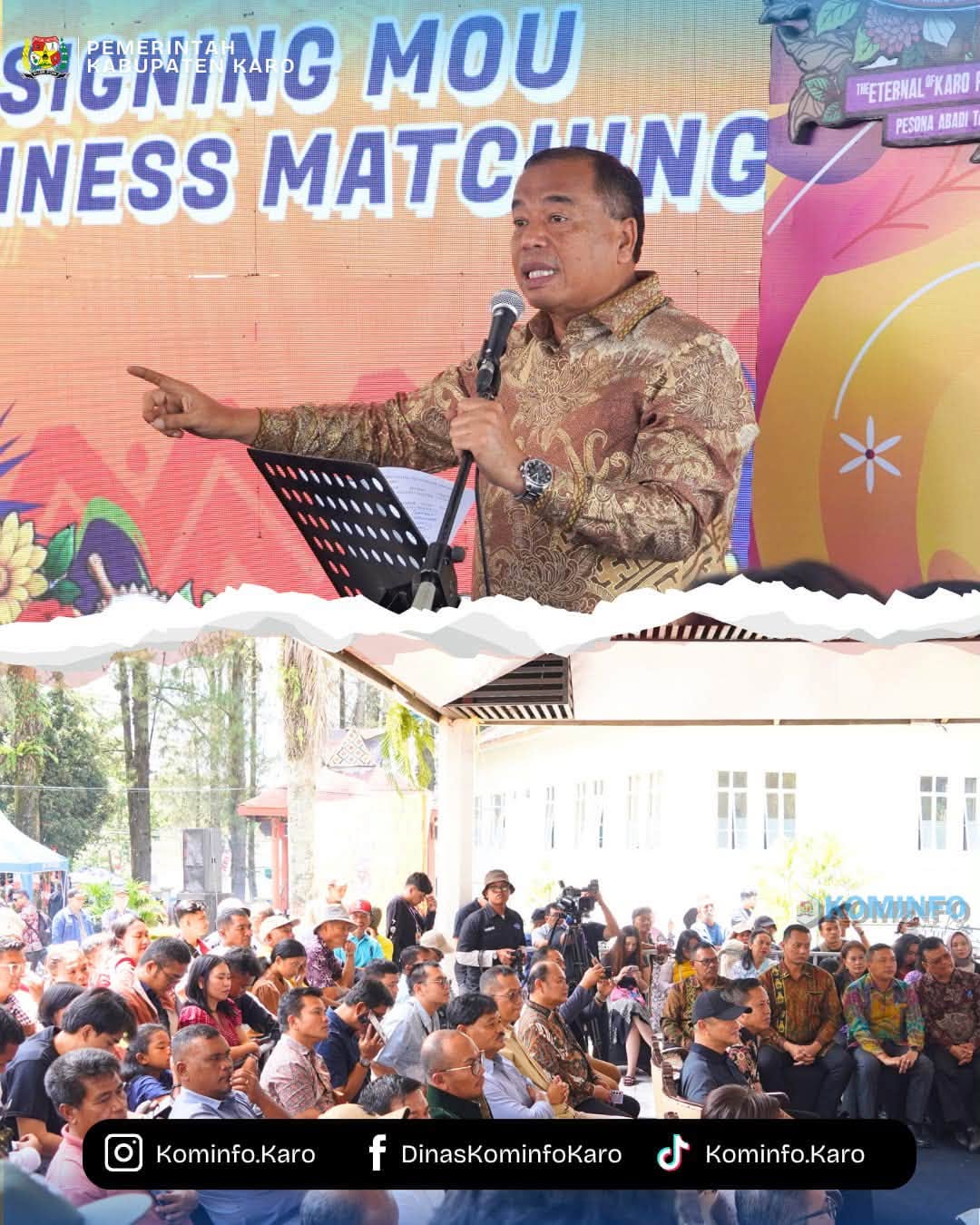Bupati Karo yang mendorong Kemitraan Strategis.