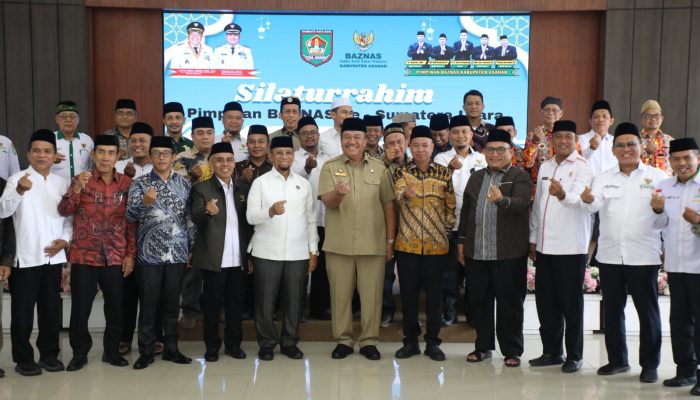 Wakil Bupati Asahan, Rianto SH MAP buka silaturahmi pimpinan Badan Amil Zakat Nasional (Baznas) se-Sumut di Pendopo Rumah Dinas Bupati Asahan, Senin (21/9).