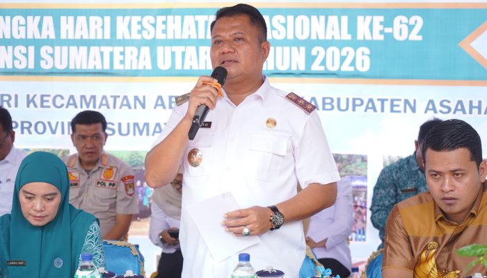 Tim evaluasi lomba desa terbaik Lingkungan Bersih dan Sehat tingkat Sumut berkunjung ke Kantor Desa Sengon yang ikuti lomba LBS, Rabu (23/9). 