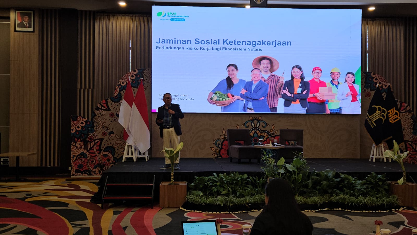 Kanwil Kementerian Hukum Gorontalo dan BPJS Ketenagakerjaan Dorong Perlindungan Jaminan Sosial bagi Notaris