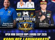 AKP Hardyanto Dipercaya Jadi Manager Tribrata FC di Mini Soccer KNPI Labura Cup 2026