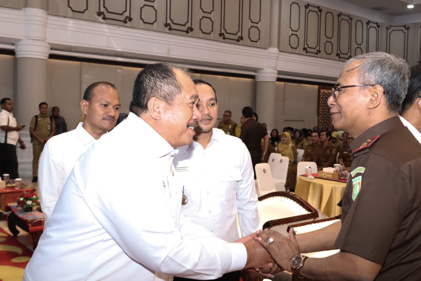 Bupati Asahan, Taufik Zainal Abidin SSos MSi hadiri kegiatan "Jaksa Sahabat Pendidik" di Kantor Gubsu, Selasa (6/10)