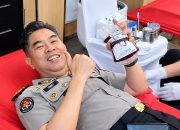 HUT ke-75 Humas Polri, Polda Sumut Tebar Kepedulian Lewat Aksi Donor Darah